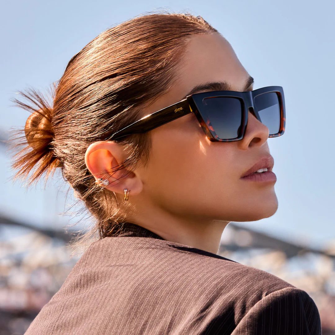Melrose Black/Tortoise Grey Solid Polarized