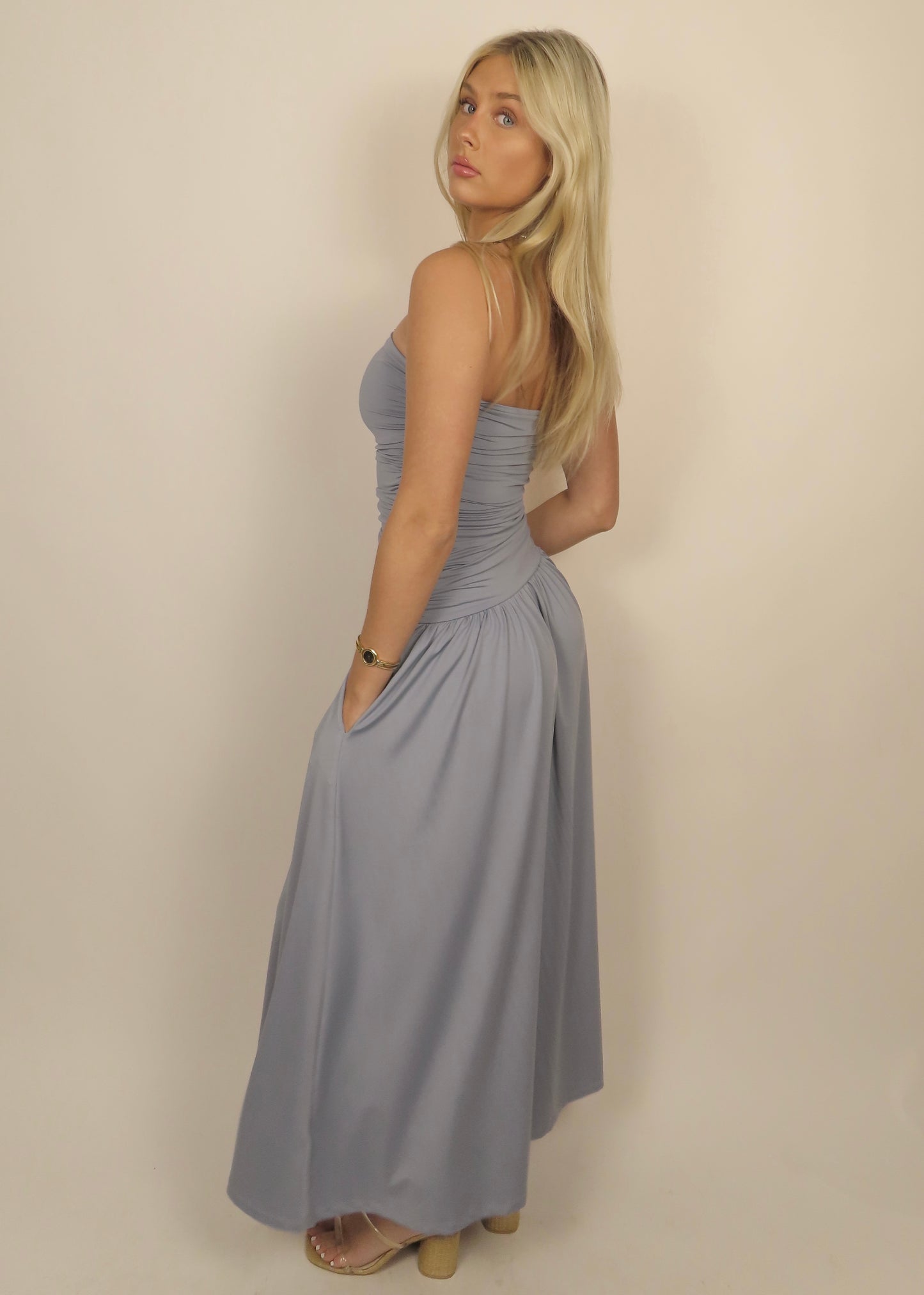 Santal Dress - Slate Blue