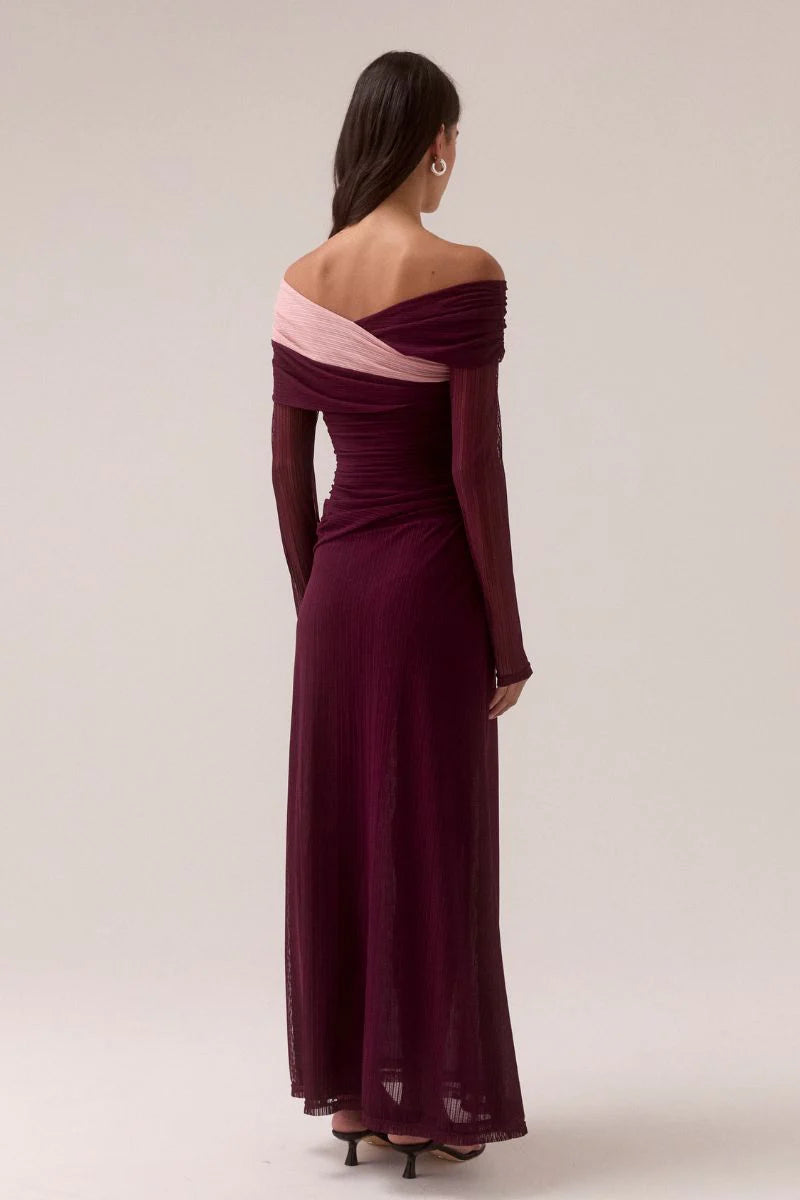 Cascade Mesh Dress