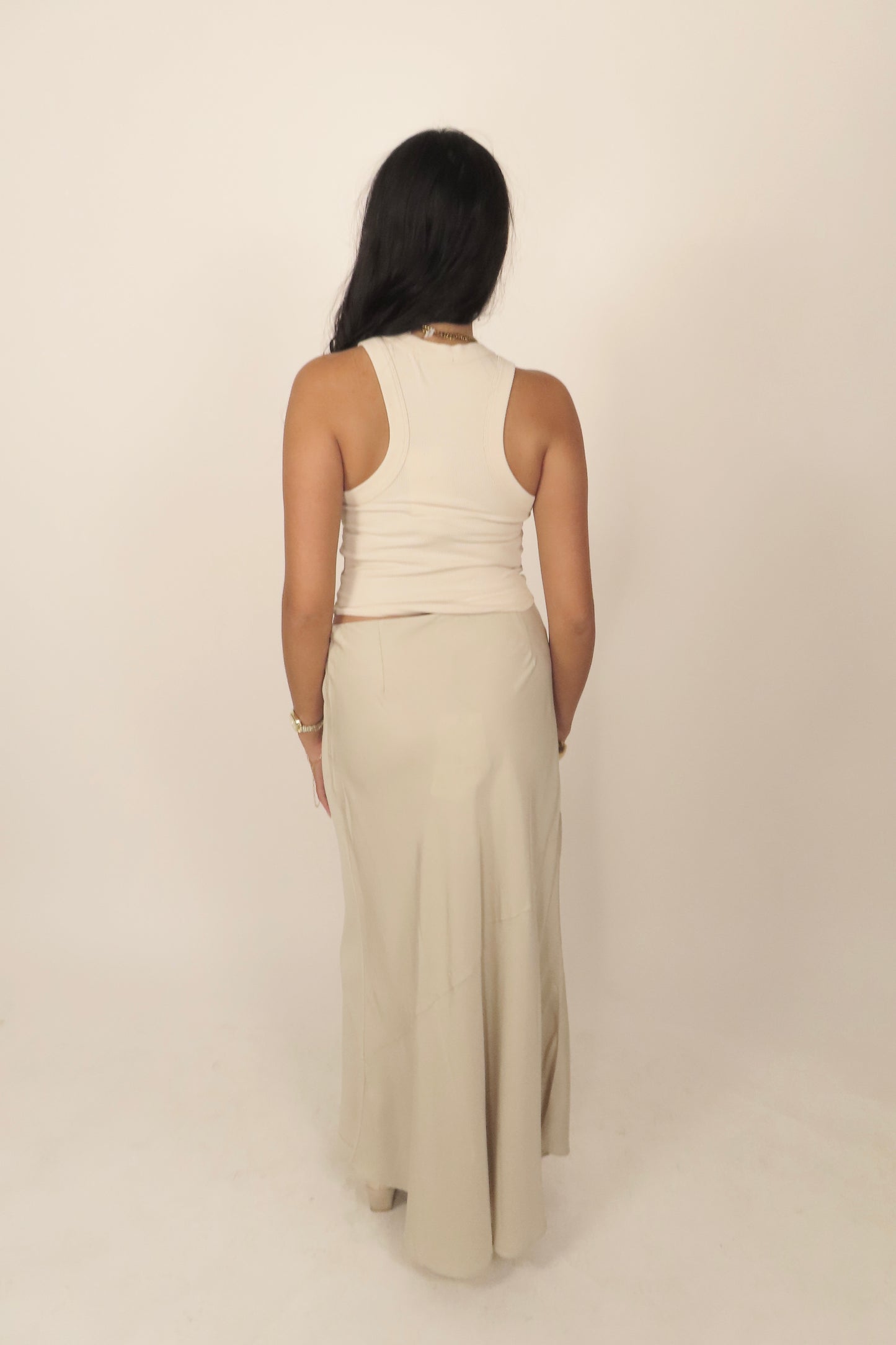 Vincent Midi Skirt - Taupe