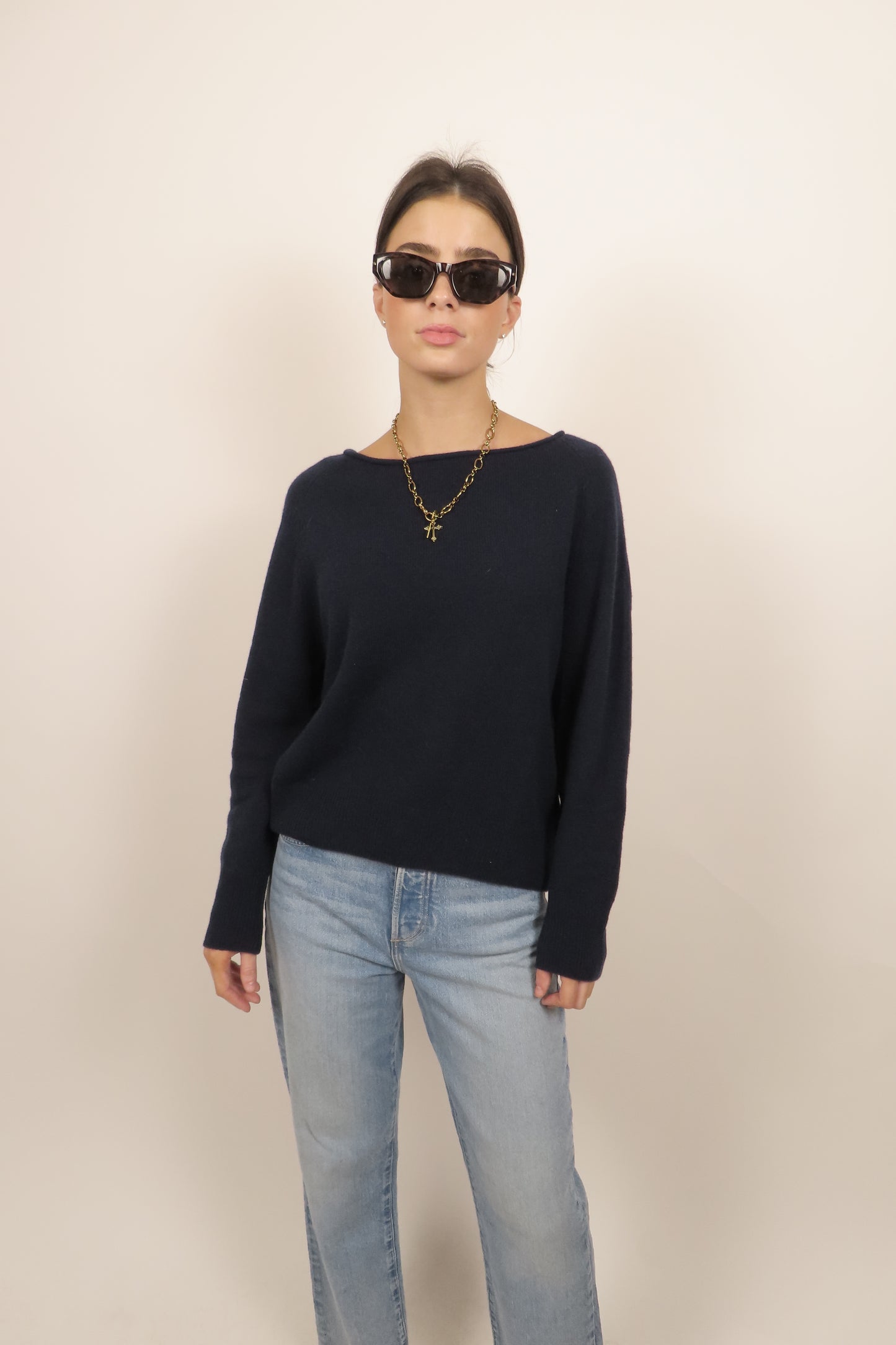 The Essential - Navy Cashmere