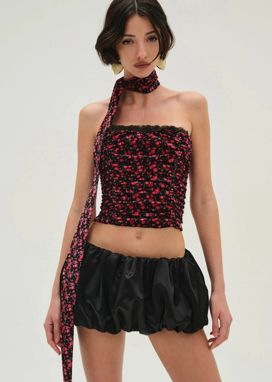 For Love and Lemons Berry Bud Velvet Bustier. For Love and Lemons near me. For Love and Lemons tops locally in Fayetteville Arkansas - elegant, feminine designs for special occasion or everyday look. Local Northwest Arkansas shopping and online shopping options available. Boutiques near me. Where to shop near me. Fayetteville Arkansas shopping. Fayetteville Arkansas college town shopping. Womens clothing store near me. Shopping on Dickson Street - Fayetteville Arkansas. Local bars and shopping near me.