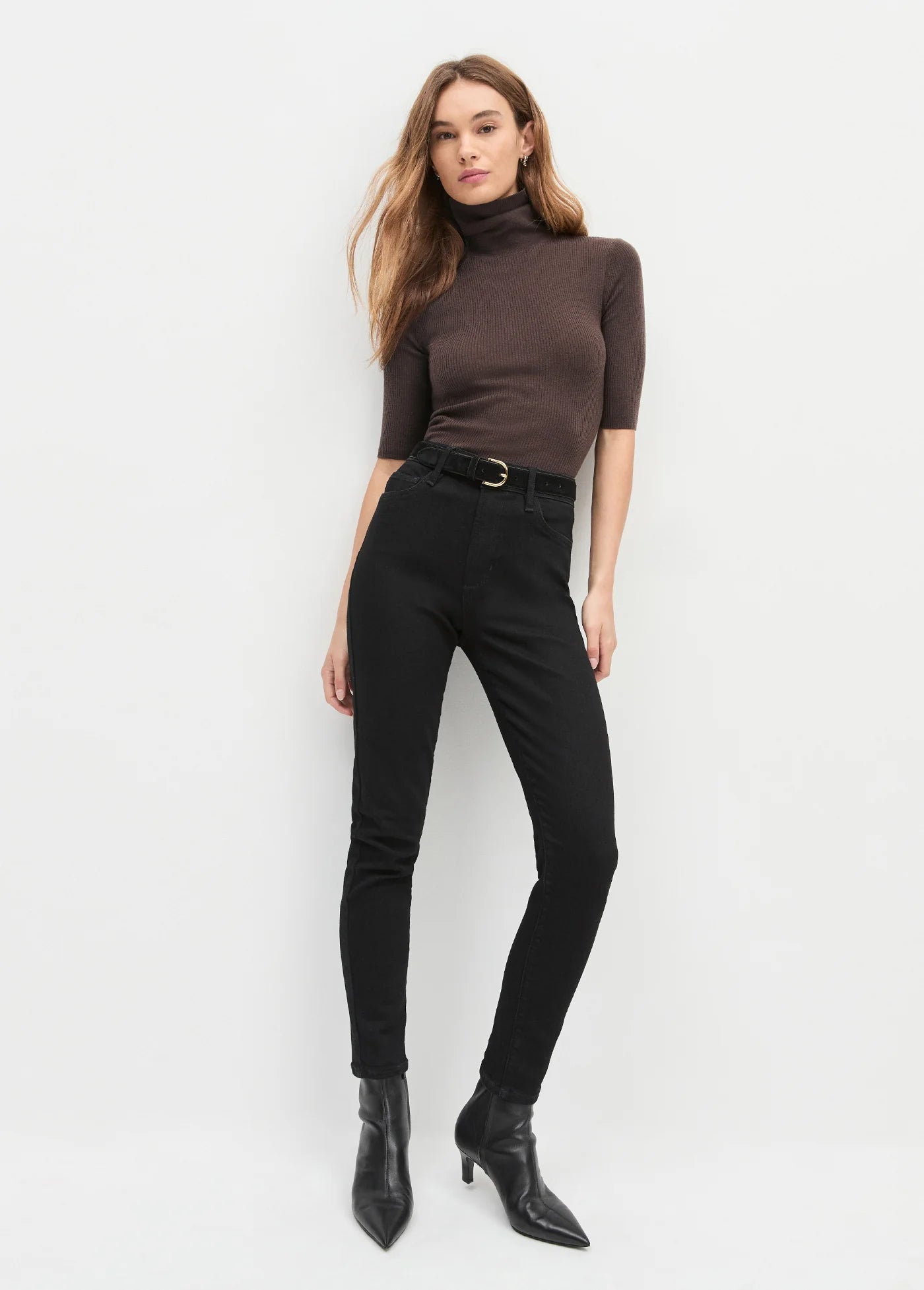 The Sara Super High Rise Skinny - Onyx