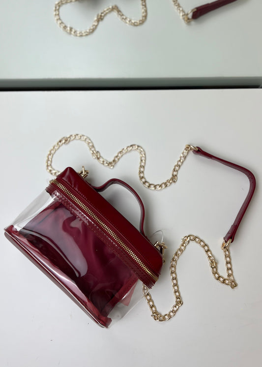 Ruby Clear Stadium Bag