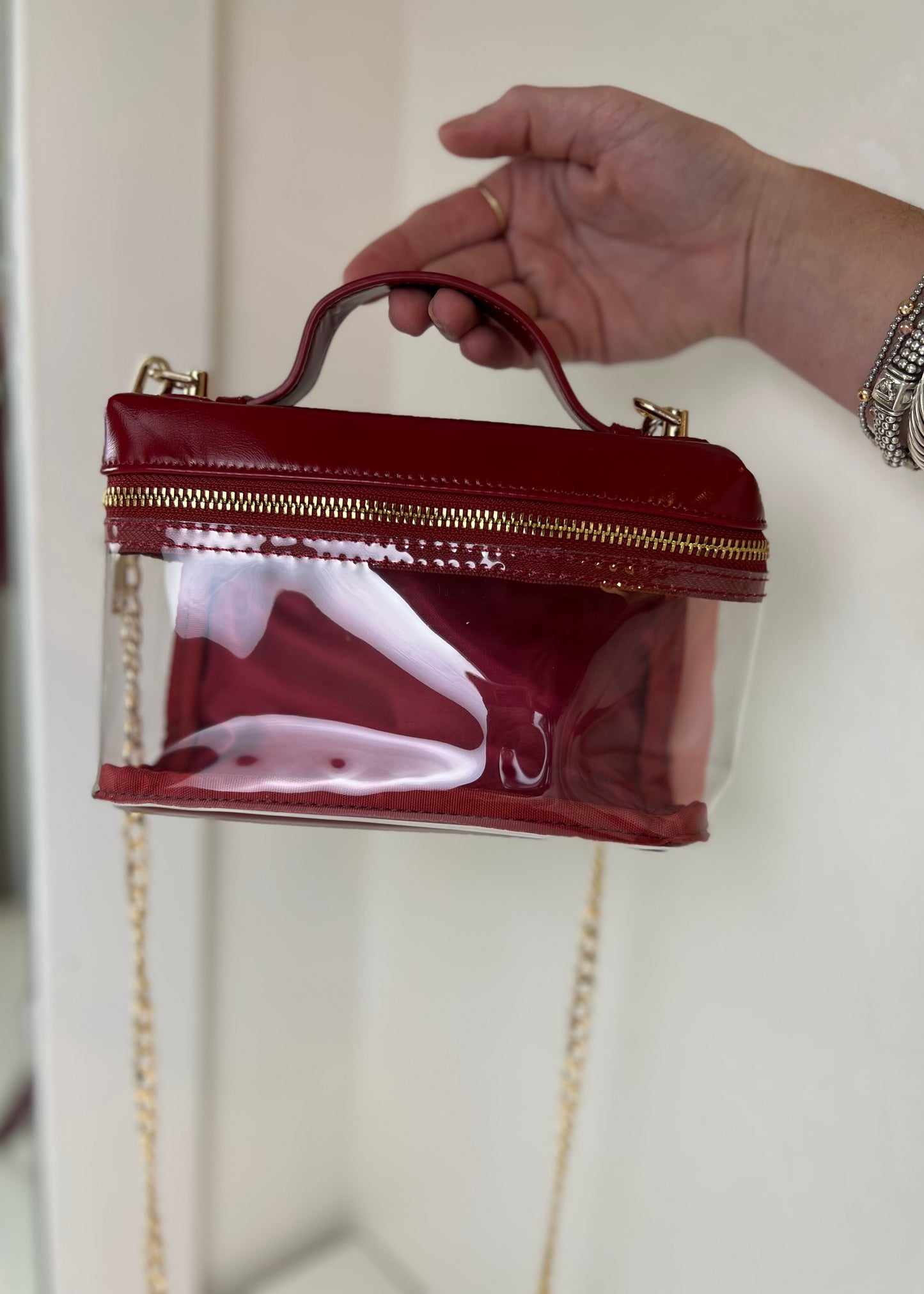 Ruby Clear Stadium Bag