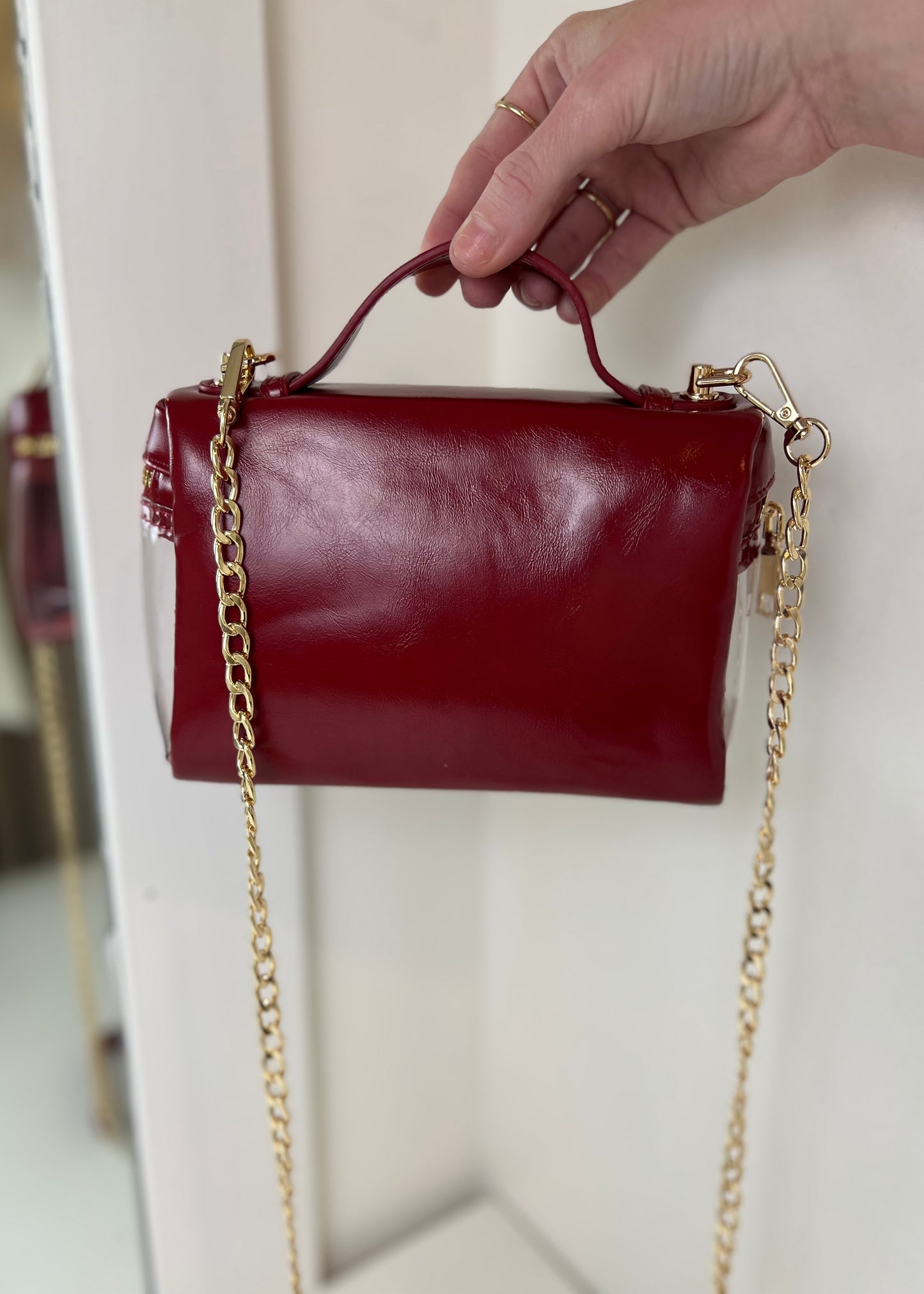 Ruby Clear Stadium Bag