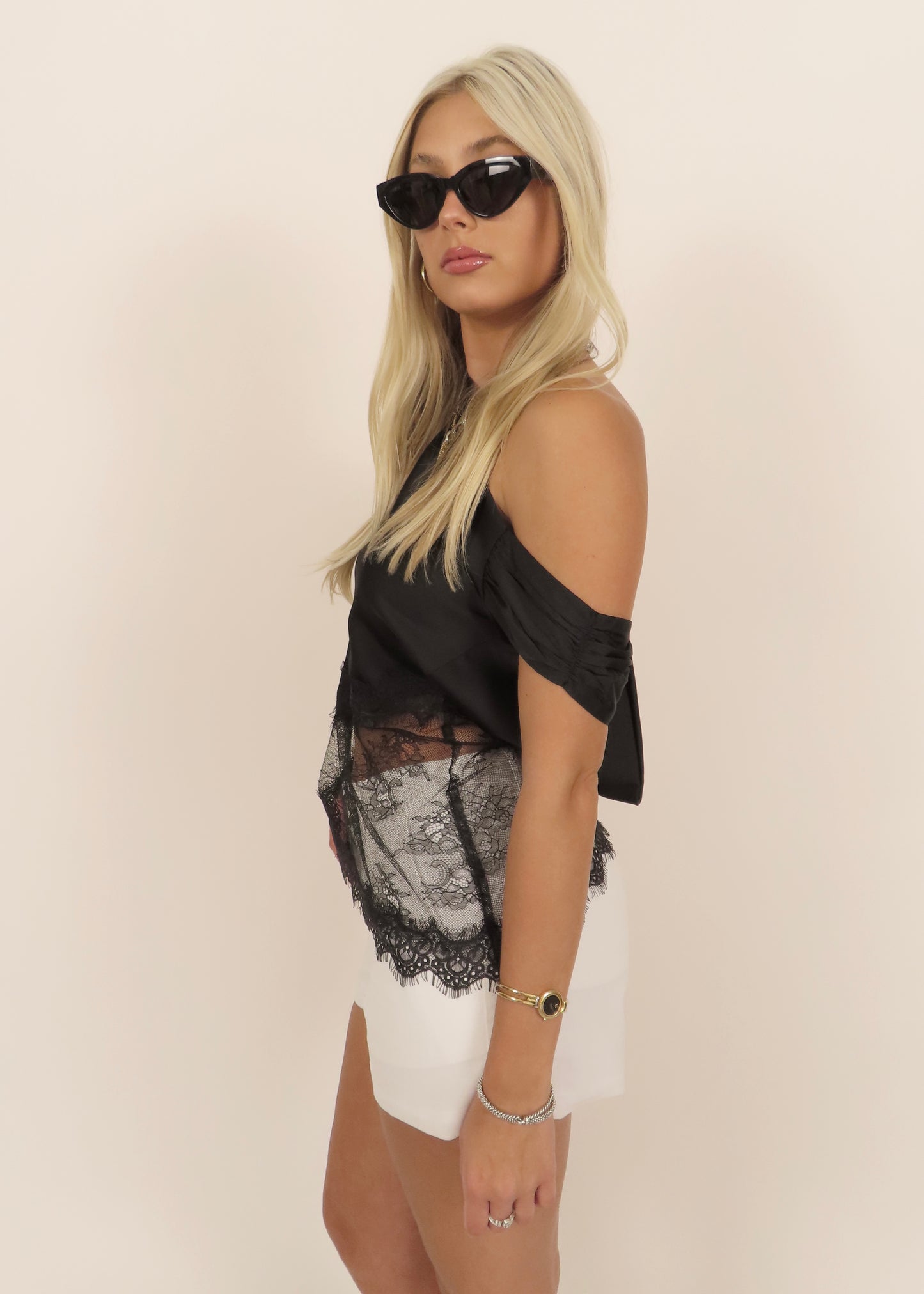 Noir Silk Blouse