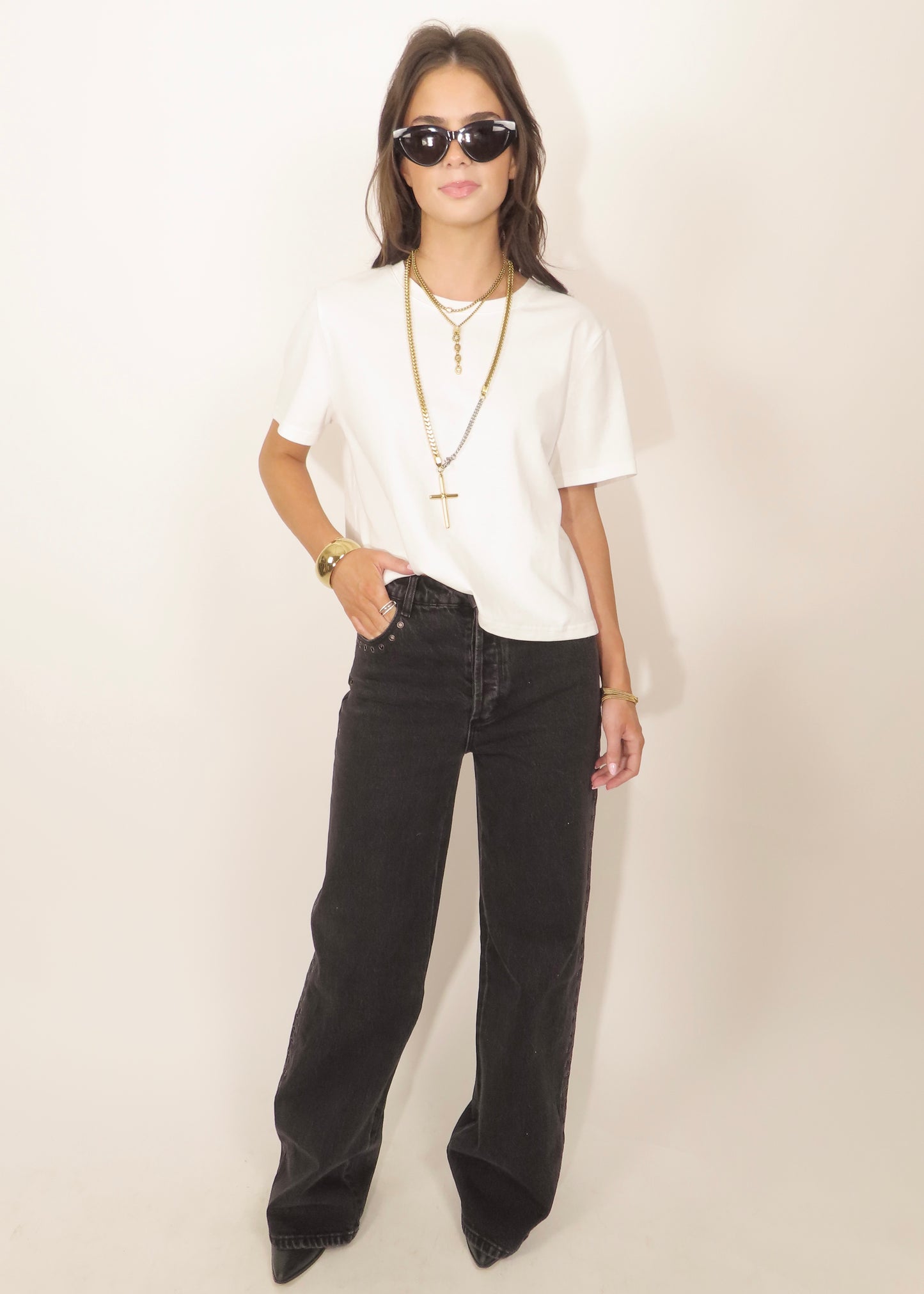 Sailor Scoop Black Sand Eyelet