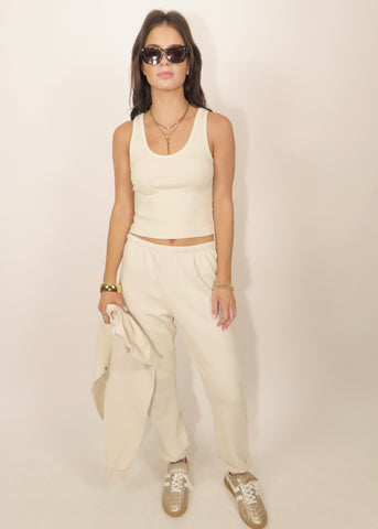 Johnny French Terry Sweatpant - Sugar