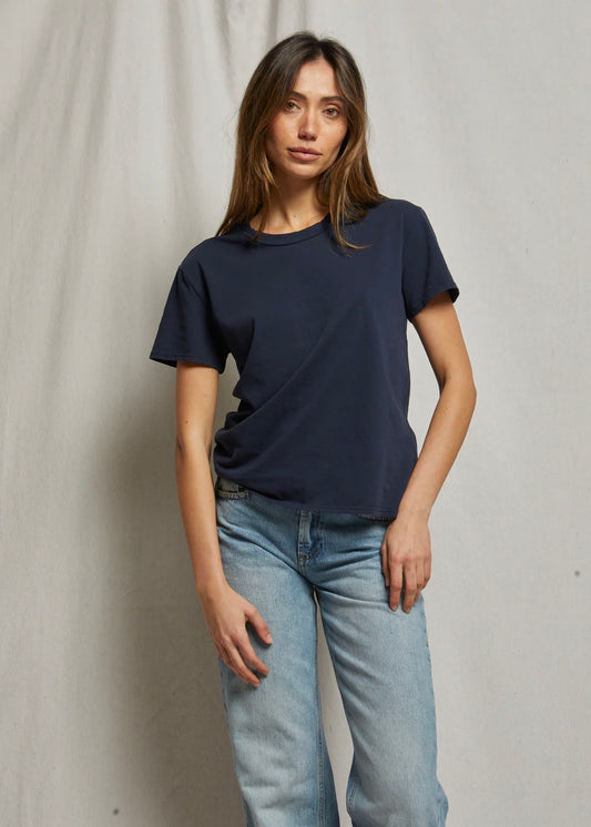 Harley Cotton Crew Tee - Navy