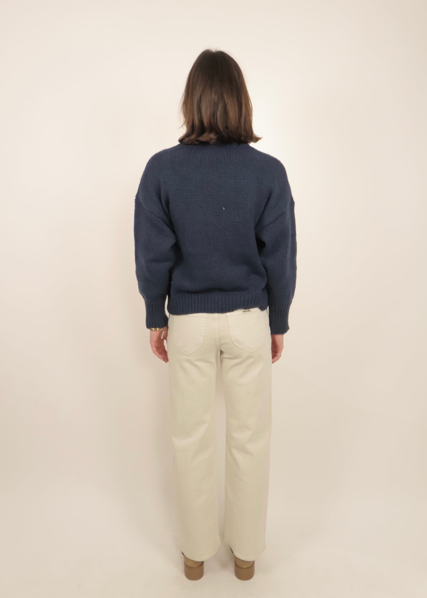 Navy Ski Sweater
