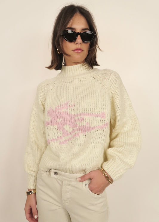 Pink Ski Sweater