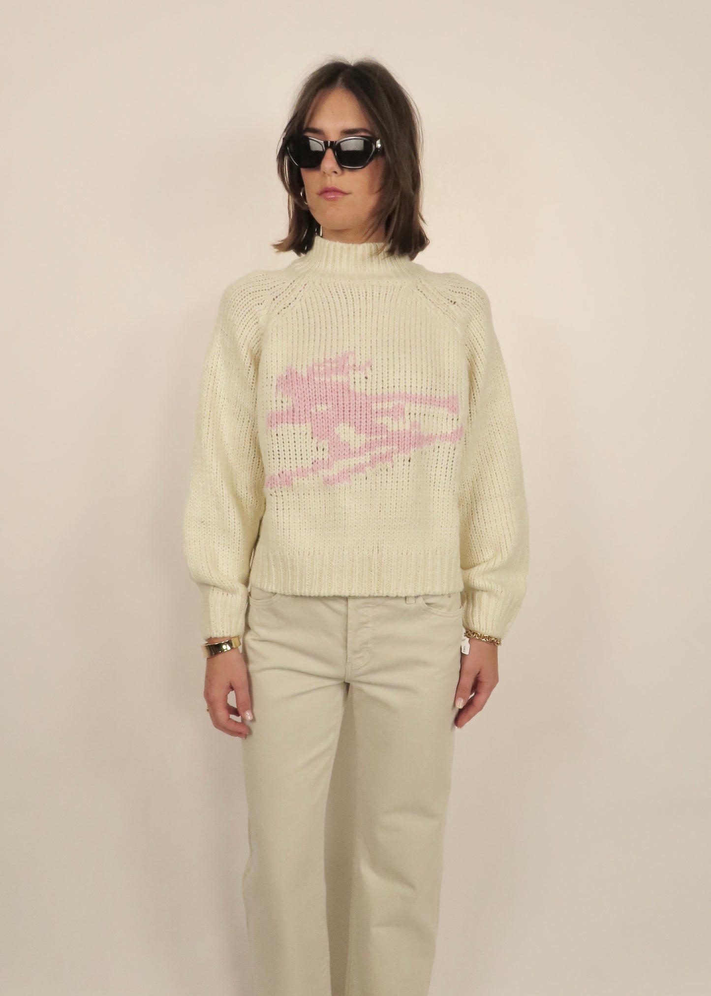 Pink Ski Sweater