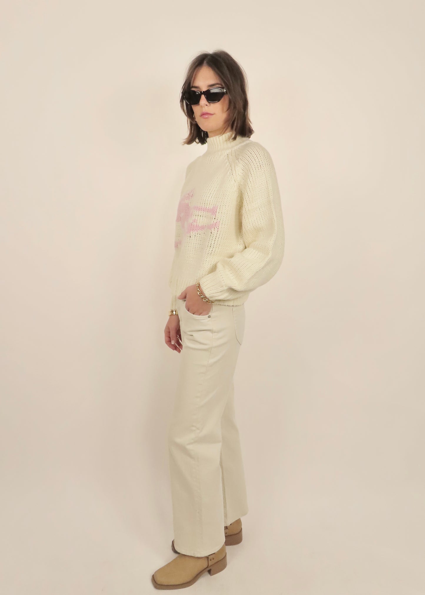 Pink Ski Sweater