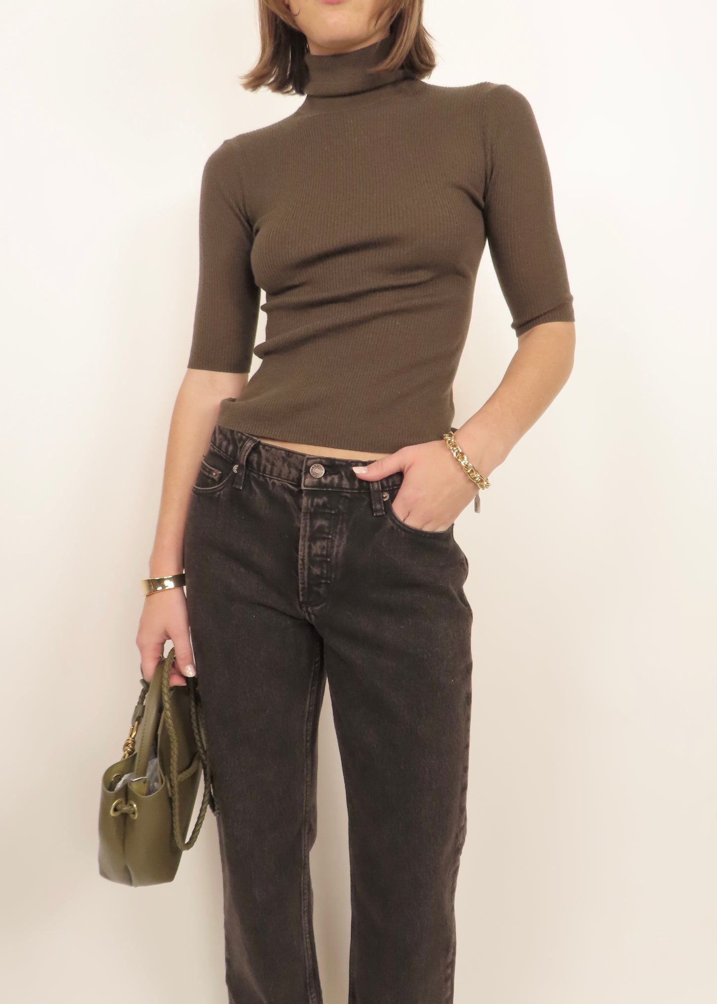 90s Boyfriend Chocolate Denim