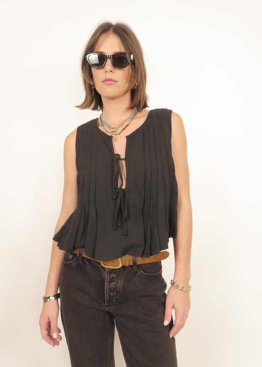 Pleated Tie Tank