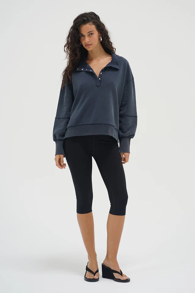 Hallie Snap Collar Pullover