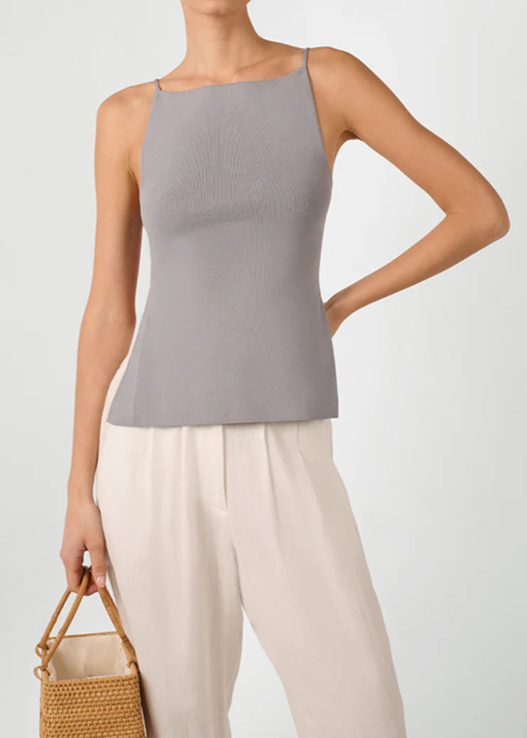 High Straight Neck Top