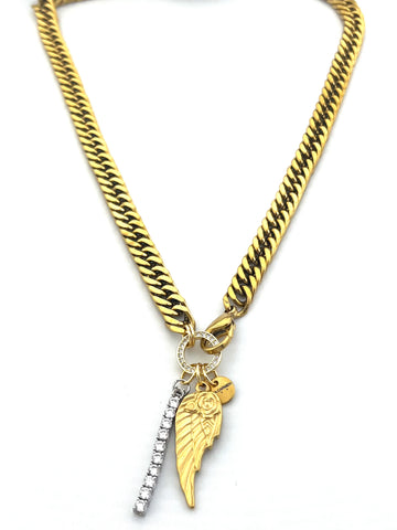 Diamond Wing Necklace