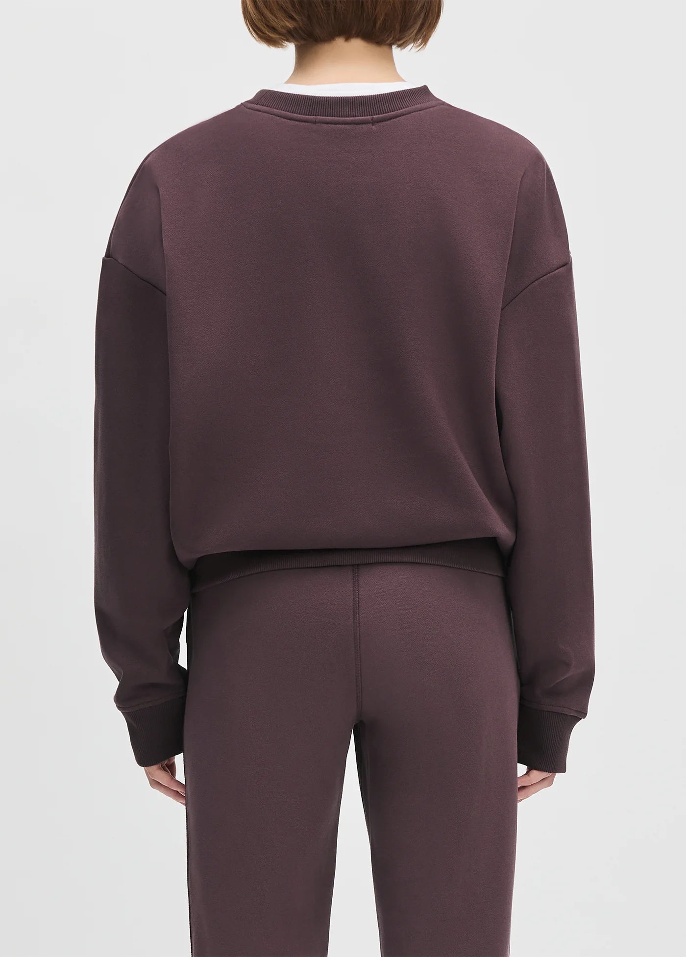 The Collegiate Sweatshirt - Burgundy/Gardenia
