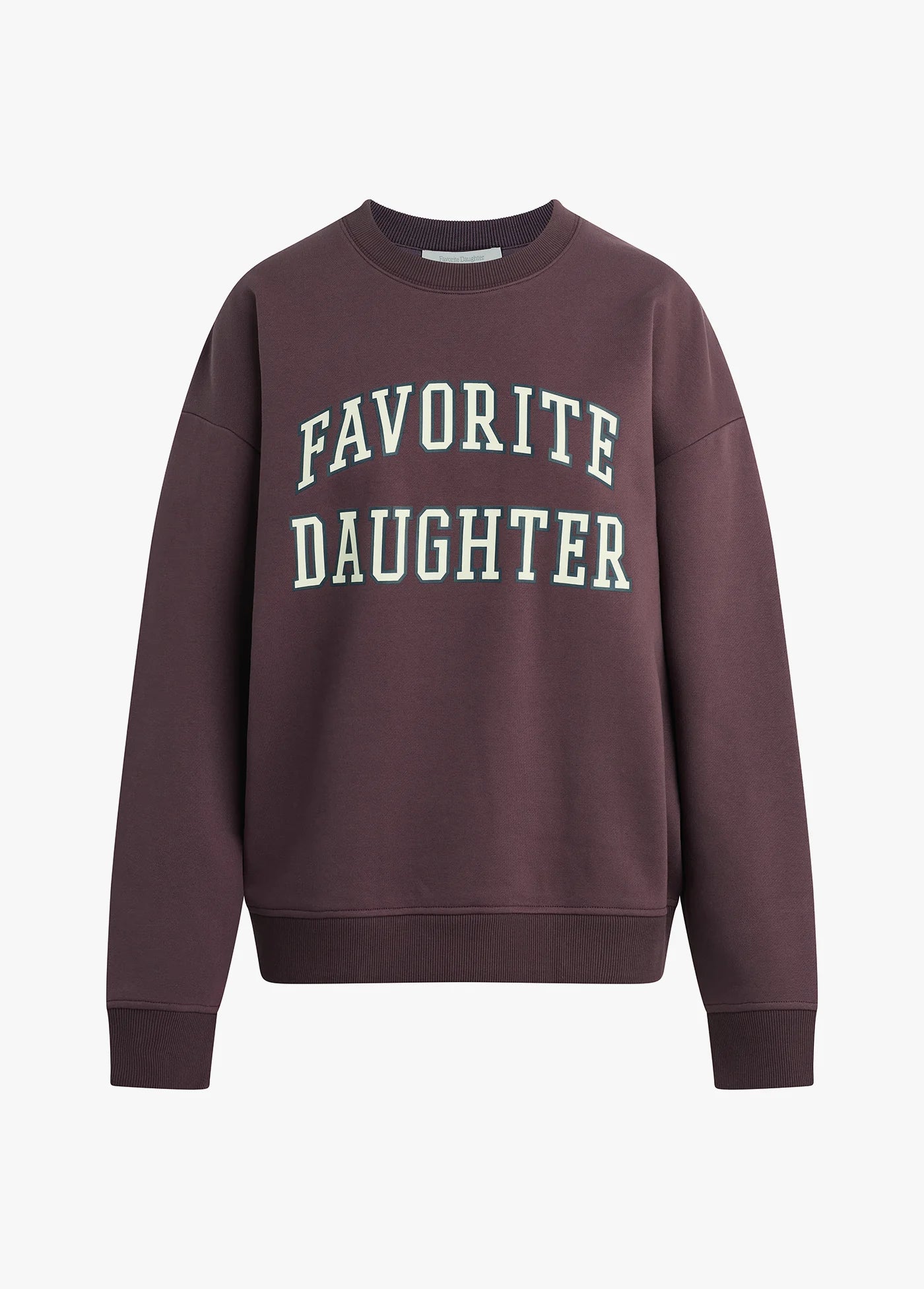 The Collegiate Sweatshirt - Burgundy/Gardenia