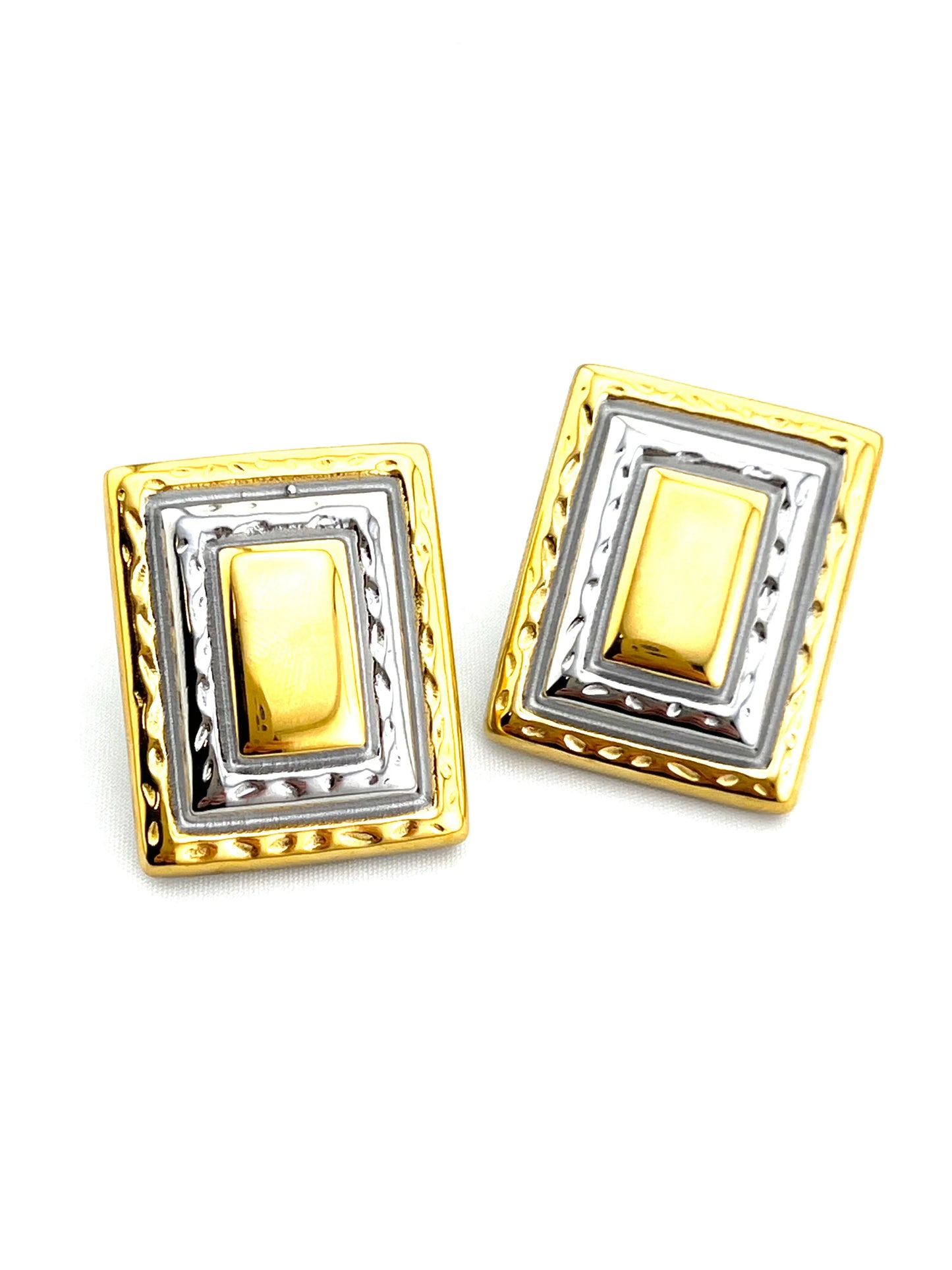 Rectangle Mixed Earrings
