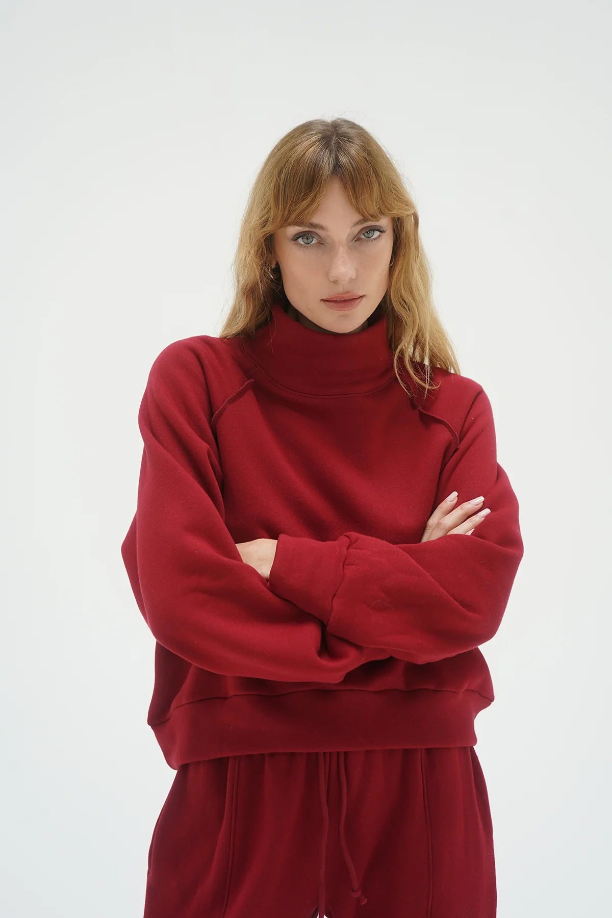 Rhodes Fleece Pullover - Oxblood