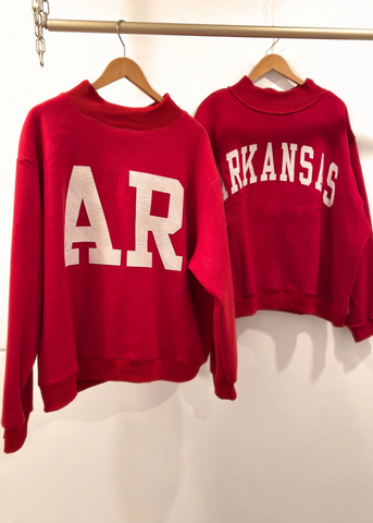 AR Reversible Mock Neck - Red