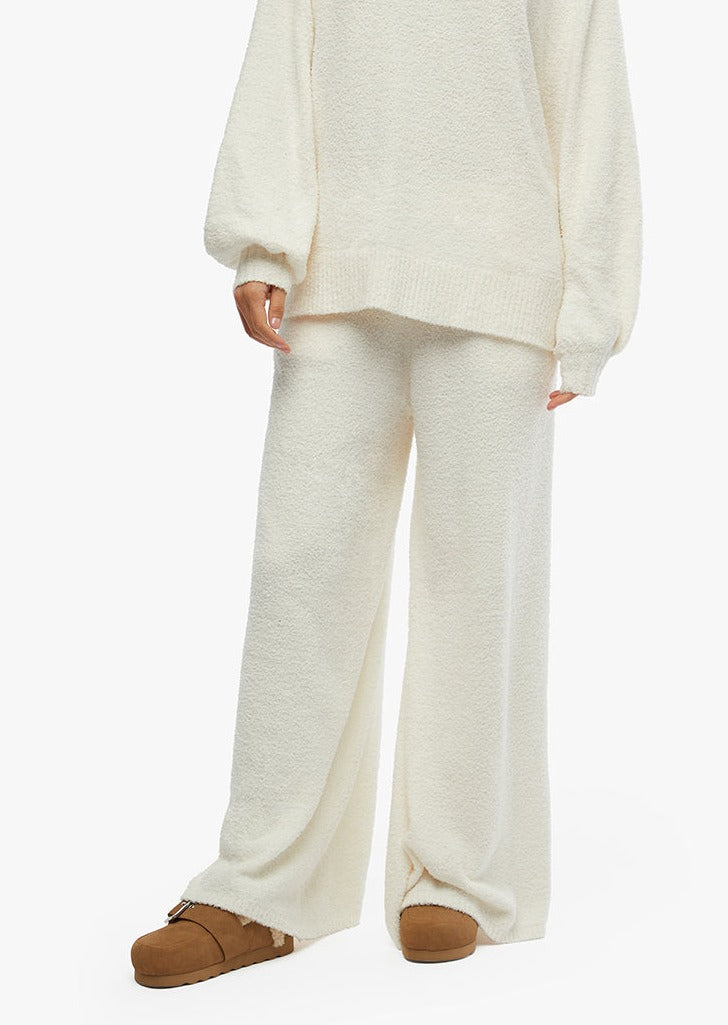 Wide Leg Pull On Pant - Ivory