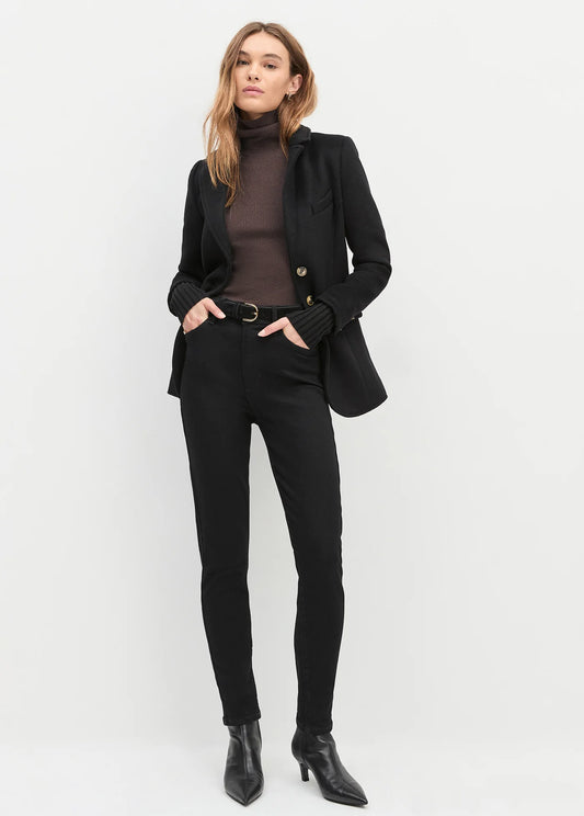 The Sara Super High Rise Skinny - Onyx
