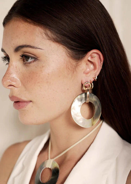 Shell Loop Earrings