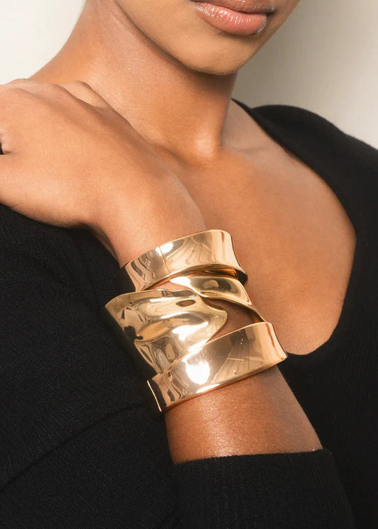 Melted Abstract Cuff Bracelet