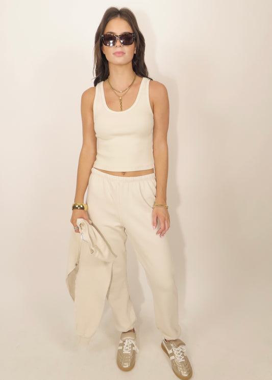 Johnny French Terry Sweatpant - Sugar