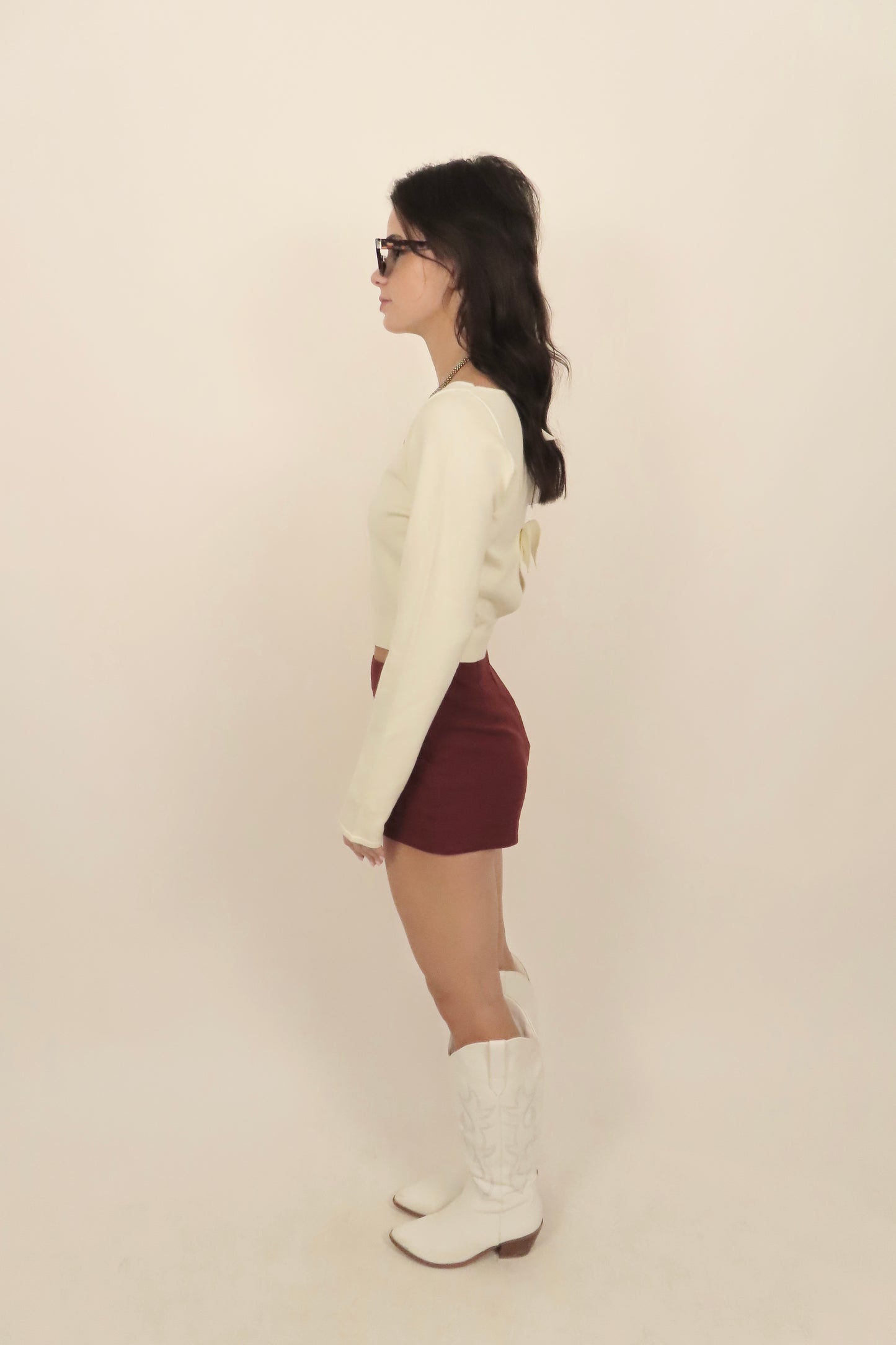 Ivory Tie Sweater