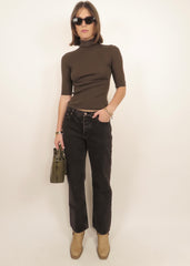 90s Boyfriend Chocolate Denim