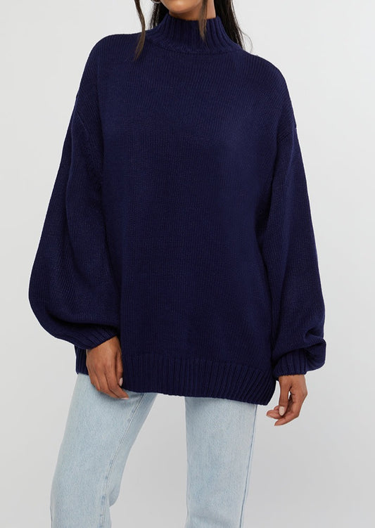 Oversized Mock Neck Sweater