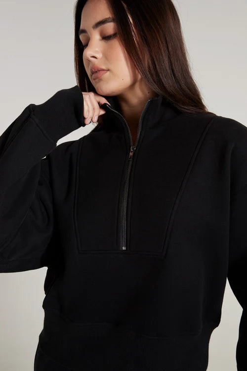 Track Half Zip Sweater