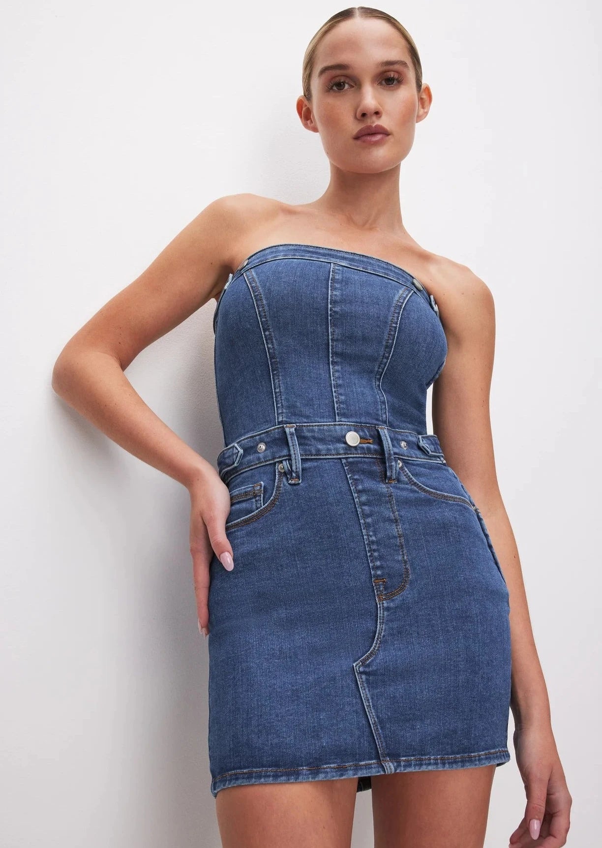 Denim Mini Tube Dress