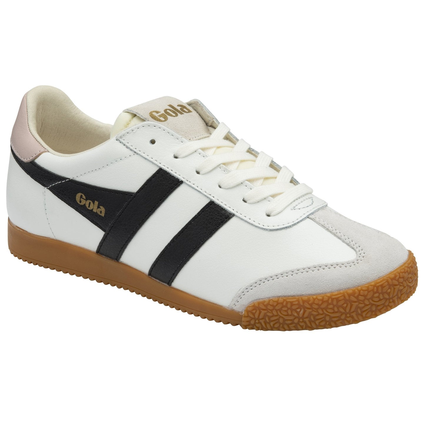 Women's Elan Leather Sneaker - White/Black/Chalk Pink