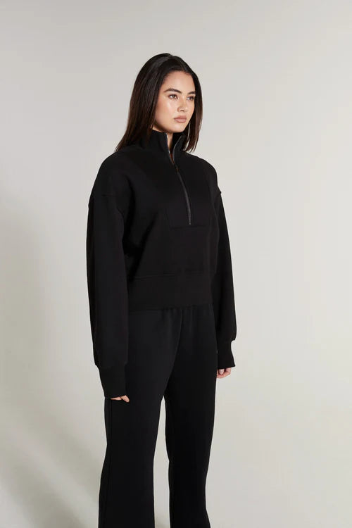 Track Half Zip Sweater