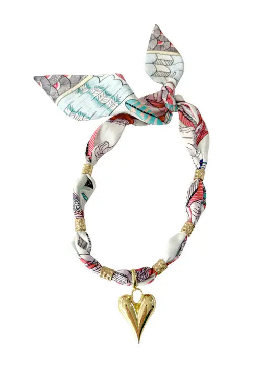 Scarf Necklace - Palm