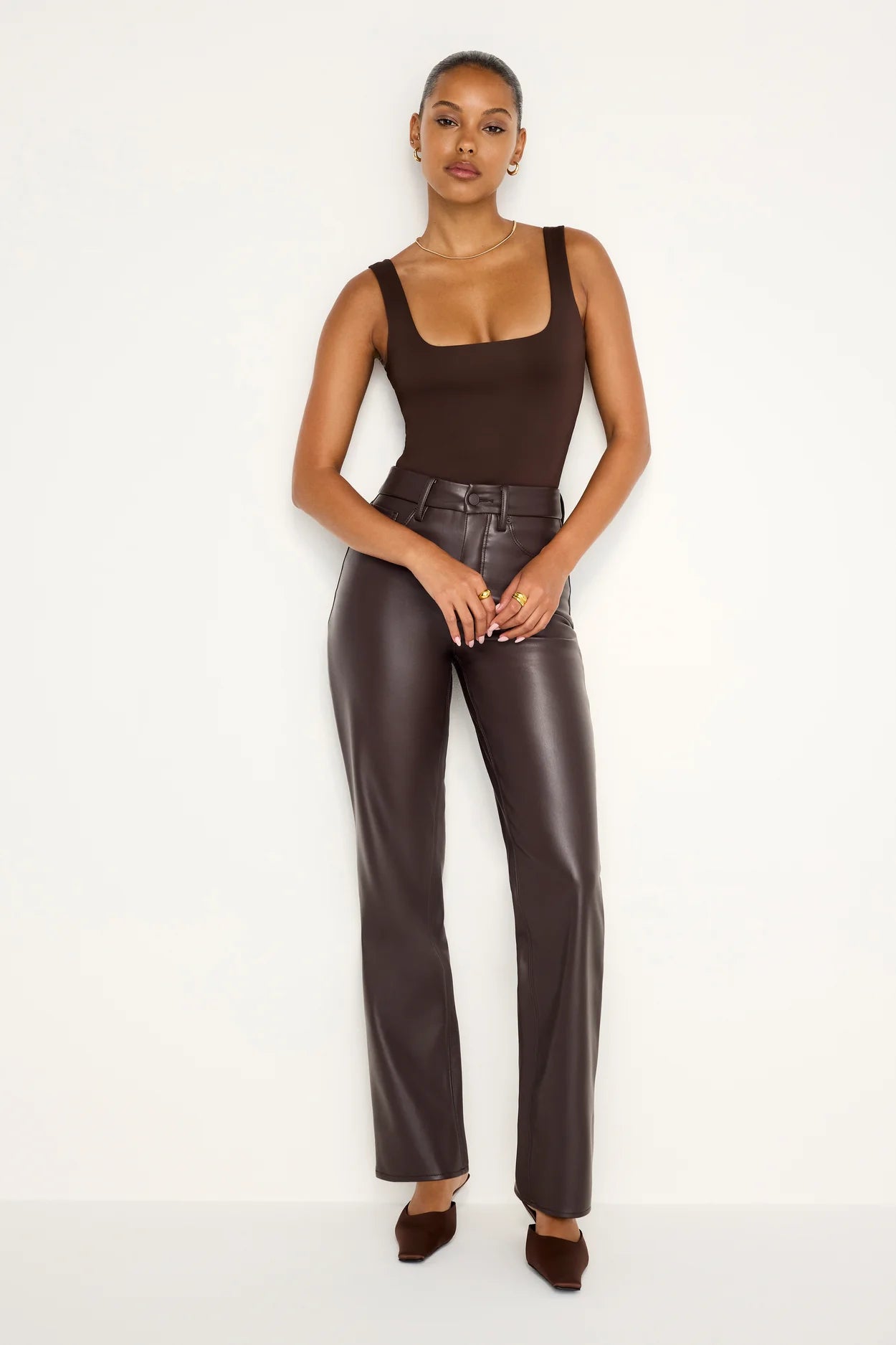 Scuba Modern Tank Bodysuit - Bark