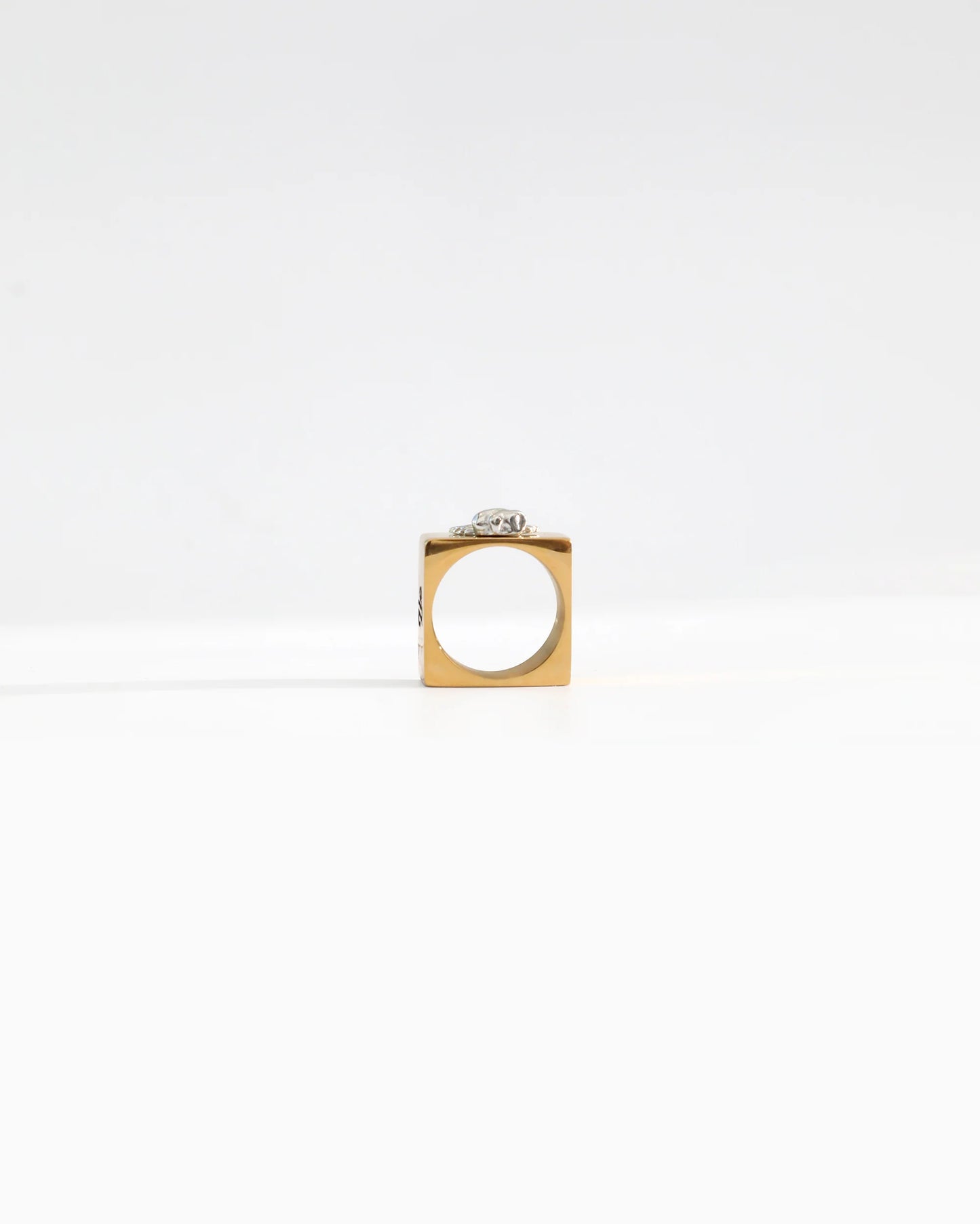 Two Toned Fair & Square Ring