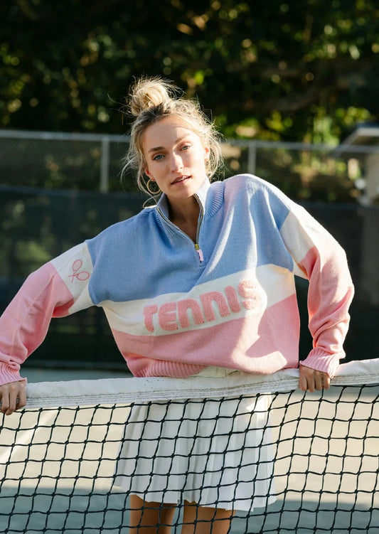 Retro Tennis Sweater