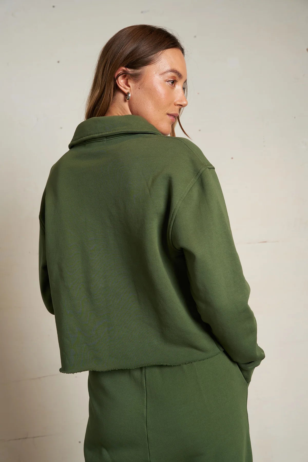 Vinny Fleece Sweatshirt - Fern Green